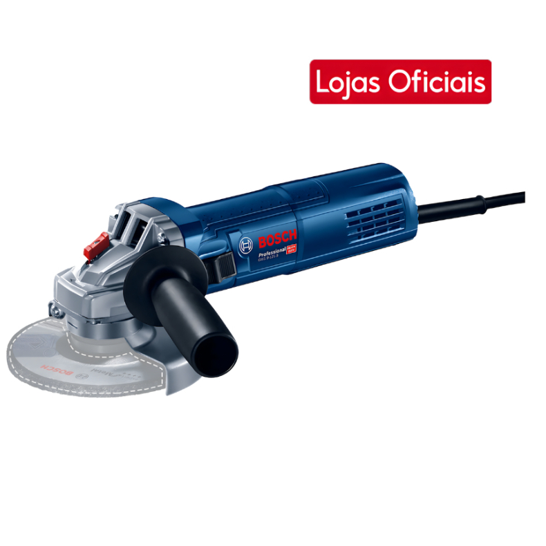 Esmerilhadeira Angular Bosch GWS 9-125 S 900W 220V com Controle de Velocidade Disco 5 Pol