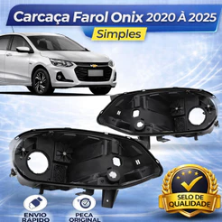 Carcaça Farol Onix 2020 2021 2022 2023 2024 2025 Simples