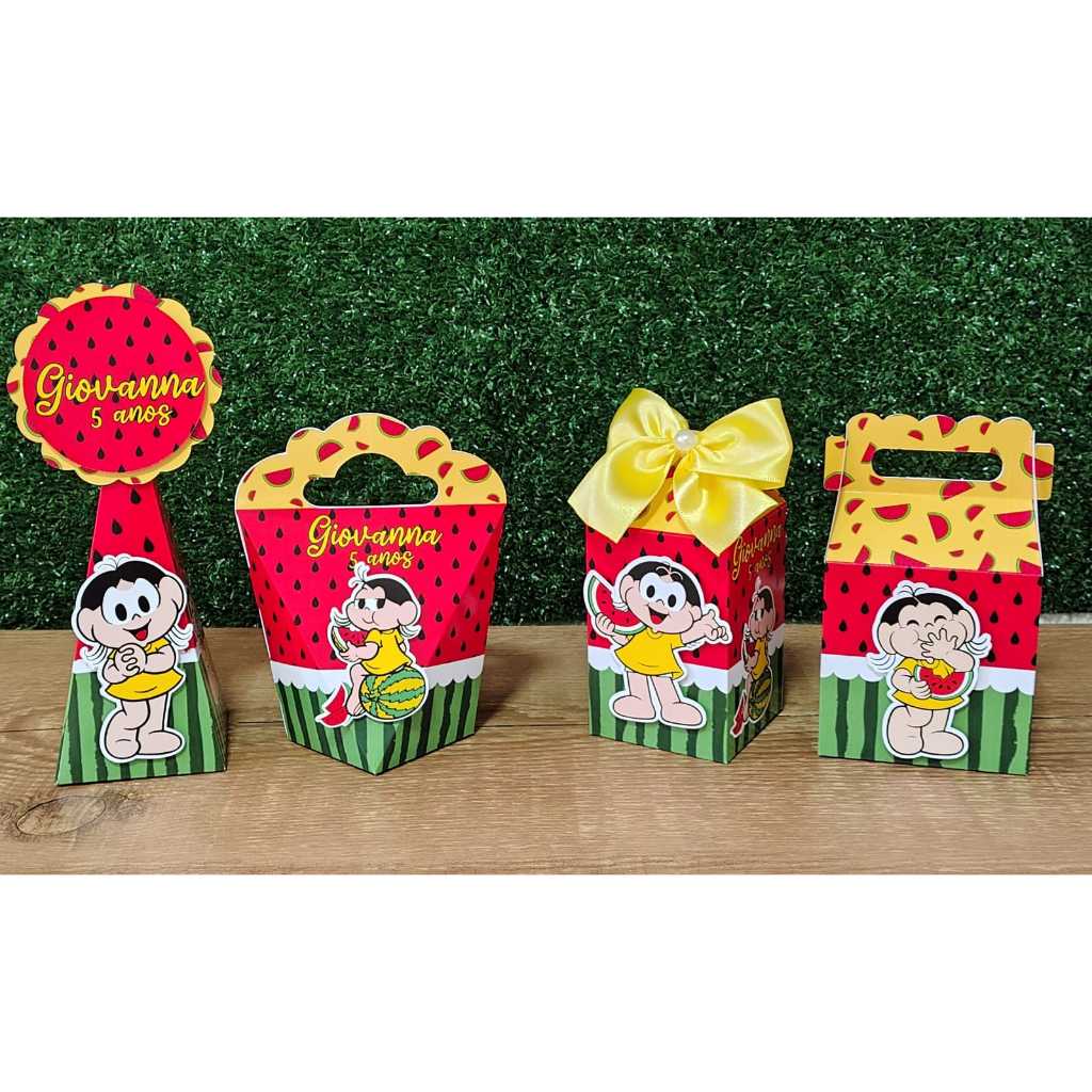 Kit Festa Personalizados MAGALI - Caixinhas para Lembrancinhas Aniversário - PAPEL FOTOGRÁFICO