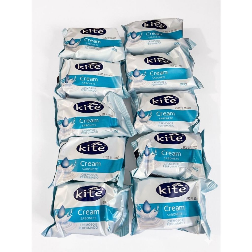 KIT 10 SABONETE KITE CREAM 100g