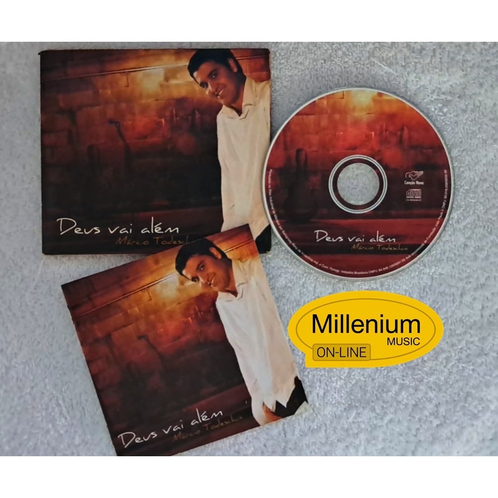 CD Márcio Todeschini Deus Vai Além 2009 Original Gravadora Colecionador Ótimo Estado