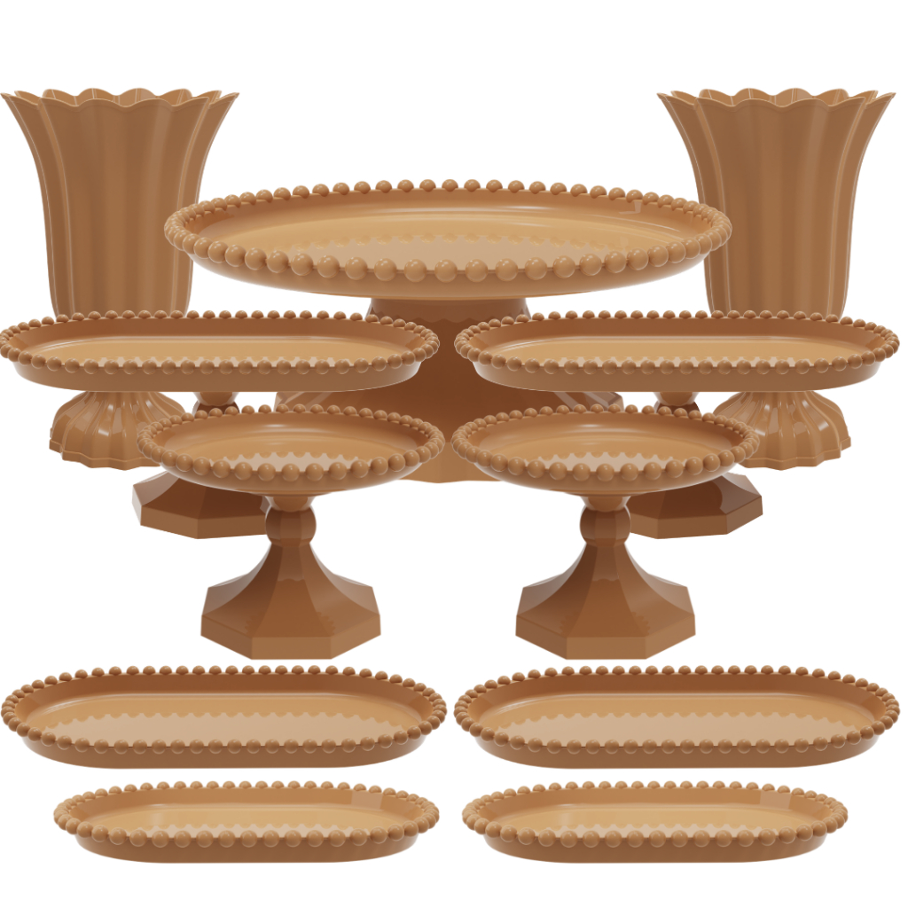 Kit Evento Completo 11 Peças Casamentos Aniversários Chá Revelação Decoração