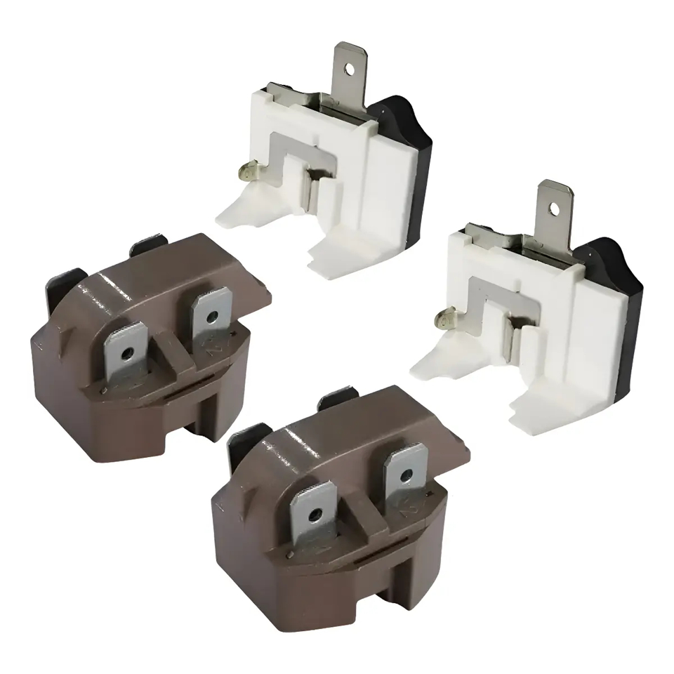 Kit 2 Relé PTC + 2 Protetor Térmico Universal Geladeira Freezer Refrigerador 110V | Peças para Compressor Refrigeração