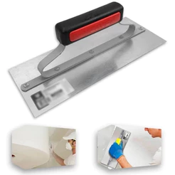 Desempenadeira de Aço inox Lisa Galo 305/00 – 12x29cm Cabo Fechado para Gesso Profissional Original