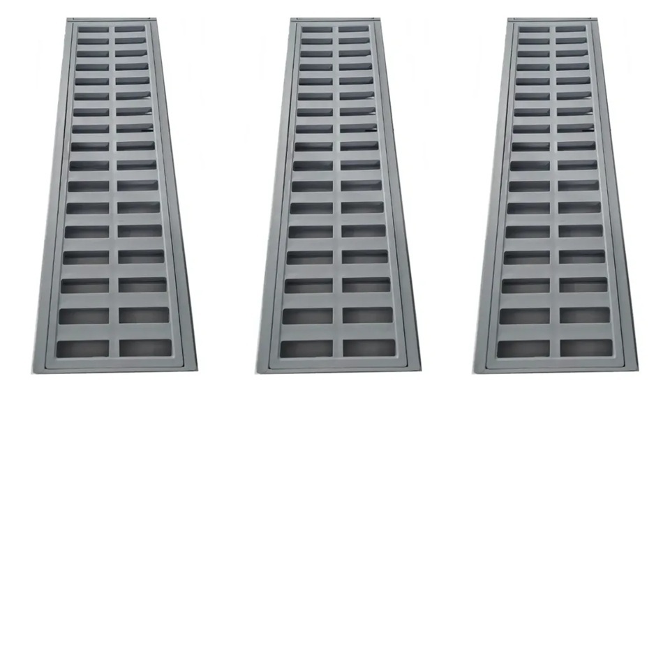 Ralo Linear 150x15 Grelha C/ Aro (3 Peças 15x50cm) MagazineDuNiza - Piscina, corredor, Garagem