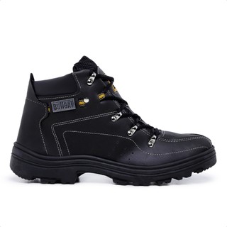 Bota Masculino Coturno Bullgat Cano Médio Motoqueiro Da Moda Em Lona