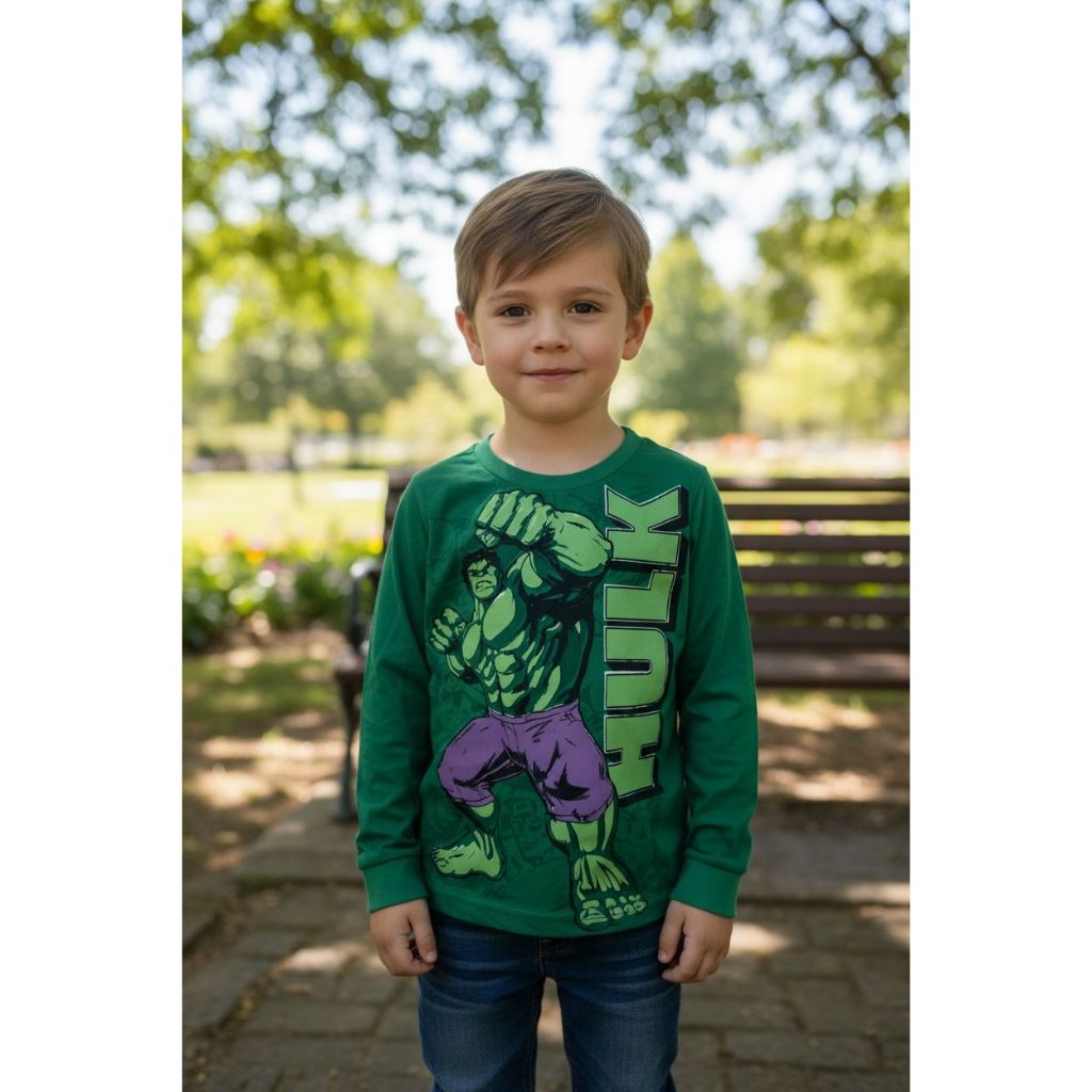 camiseta infantil do hulk