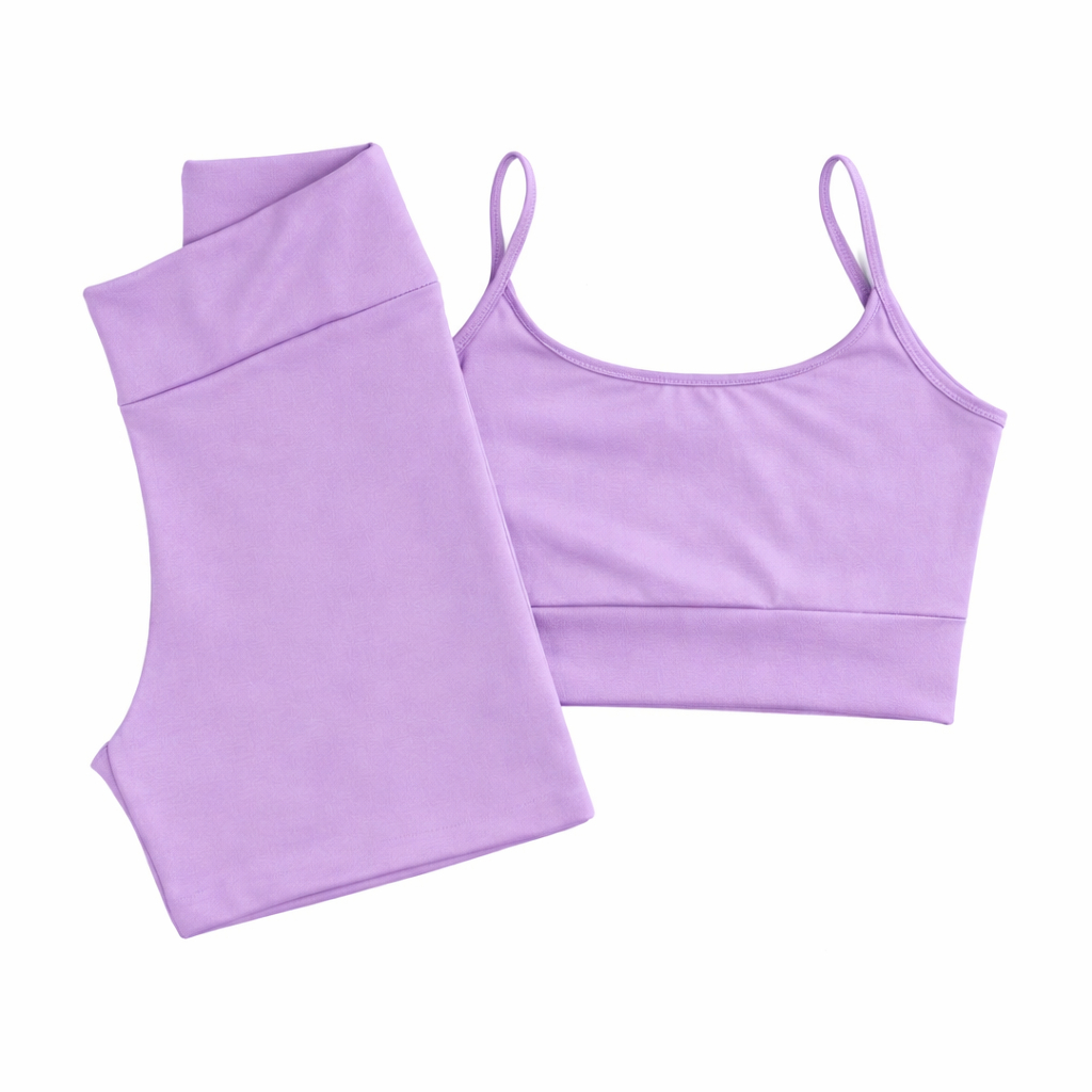 Conjunto Fitness - 1 Shorts e 1 Top de Alça ( Rosa ou Pink) - Infantil e Juvenil