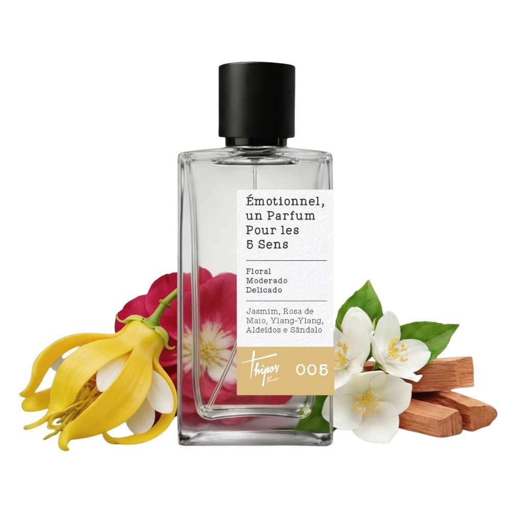 Perfume Feminino Thipos 005 Émotionnel, un Parfum Pour les 5 Sens - 100ml
