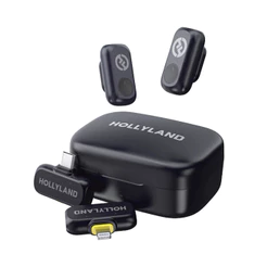 Microfone Hollyland Lark A1 Duo Combo Preto