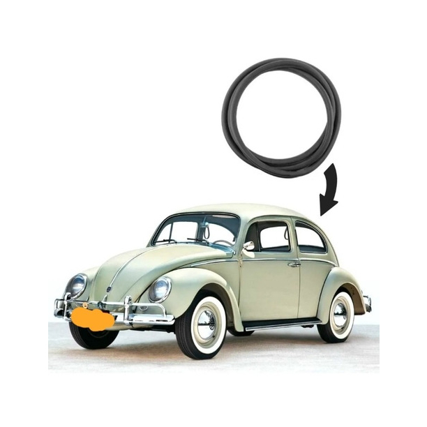 BORRACHA VIDRO TRASEIRO / VIGIA VW FUSCA 1959 ATÉ 1966 (COM FRISO)