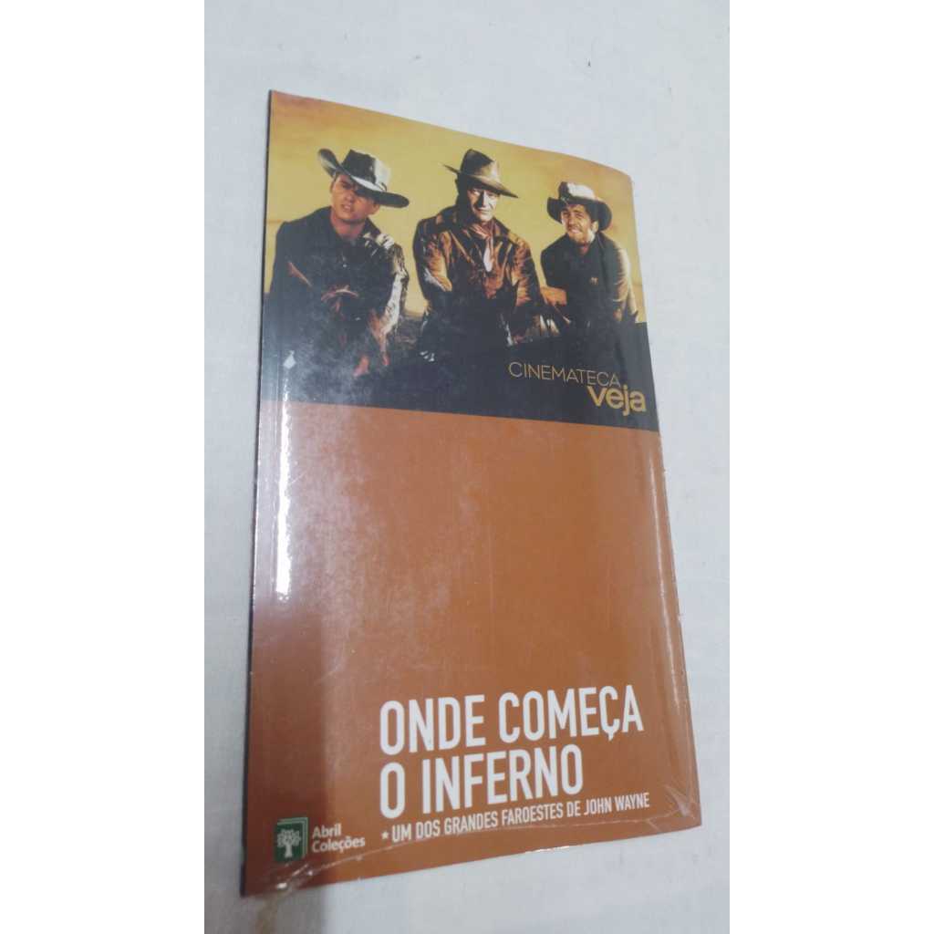 DVD + Livro Cinemateca Veja - Onde Começa O Inferno - Novo Lacrado ( 24223 )