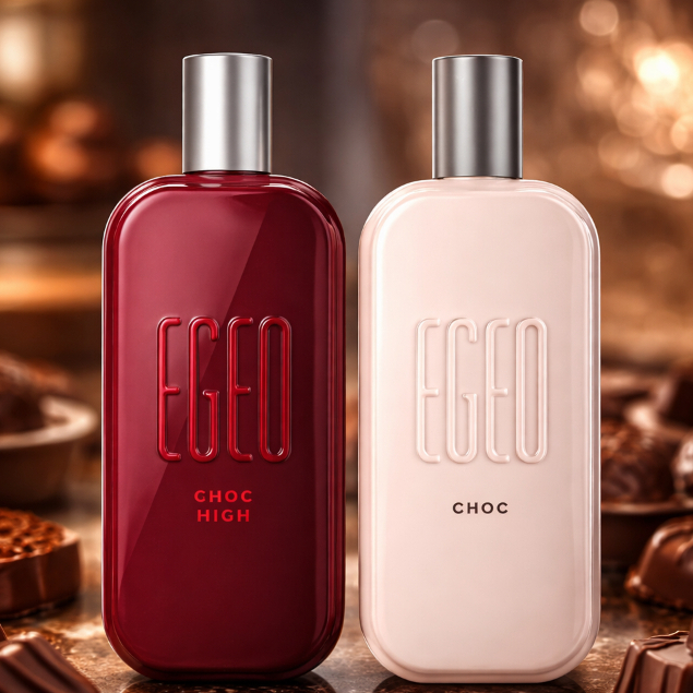 Kit 2 Body Splash Egeo Chocolate Feminino Aroma Doce Envolvente Cremoso Durabilidade Prolongada
