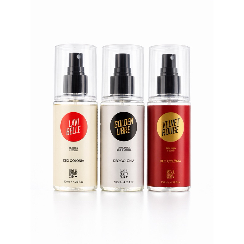 Kit Trio Deo Colônia 130ml | Elegância, Doçura e Poder em um só combo
