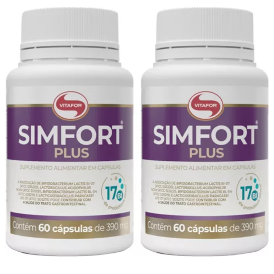 KIT 2X SIMFORT PLUS VITAFOR 60CAPS PRONTA ENTREGA