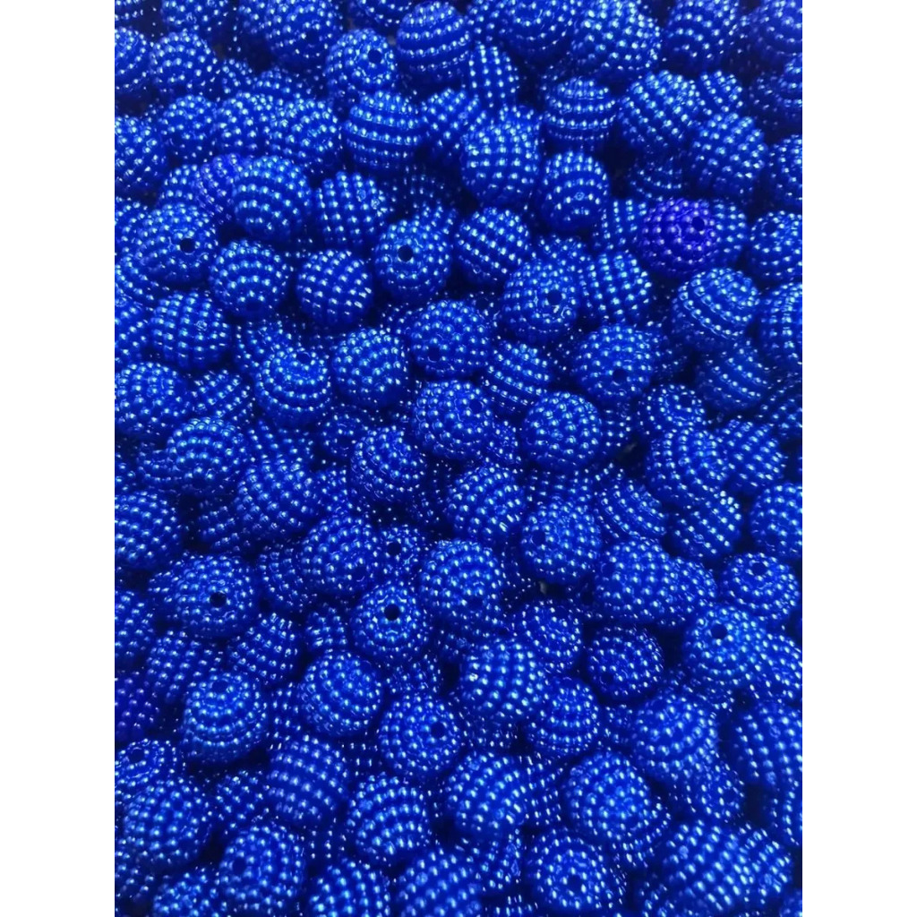 perolas ( CRAQUELADA ) 10 mm ( AZUL ROYAL ) — imagem 2 de 2