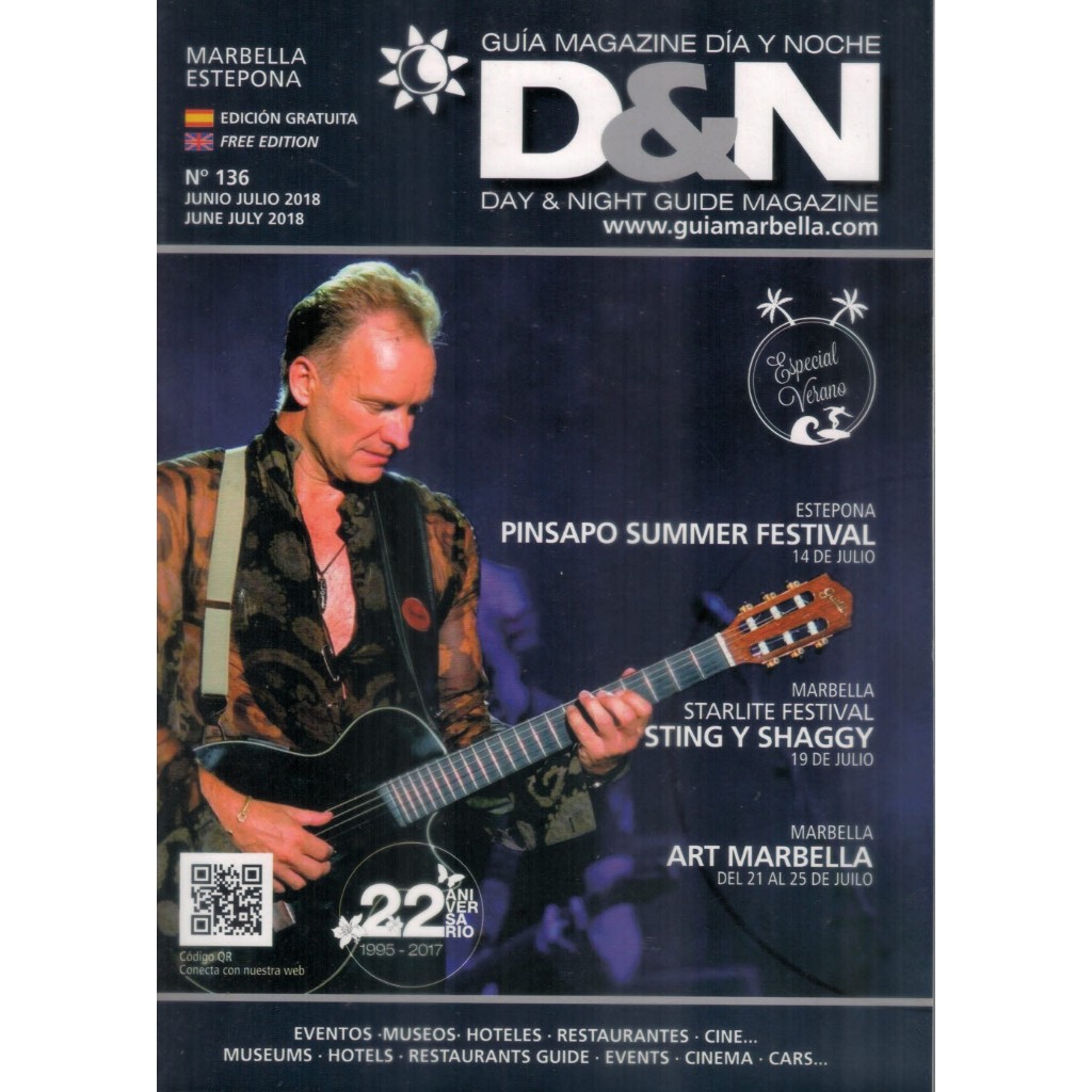 REVISTA D&N, DE JUNHO DE 2018 - ED.136, COM STING NA CAPA.