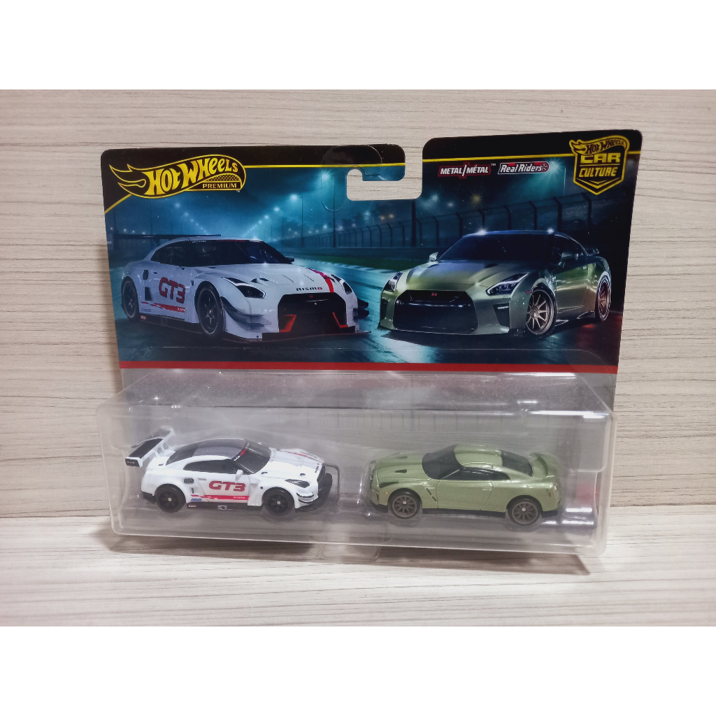Hot Wheels car culture 2 pack nissan gt-r nismo gt3 e nissan gt-r r35 mattel original