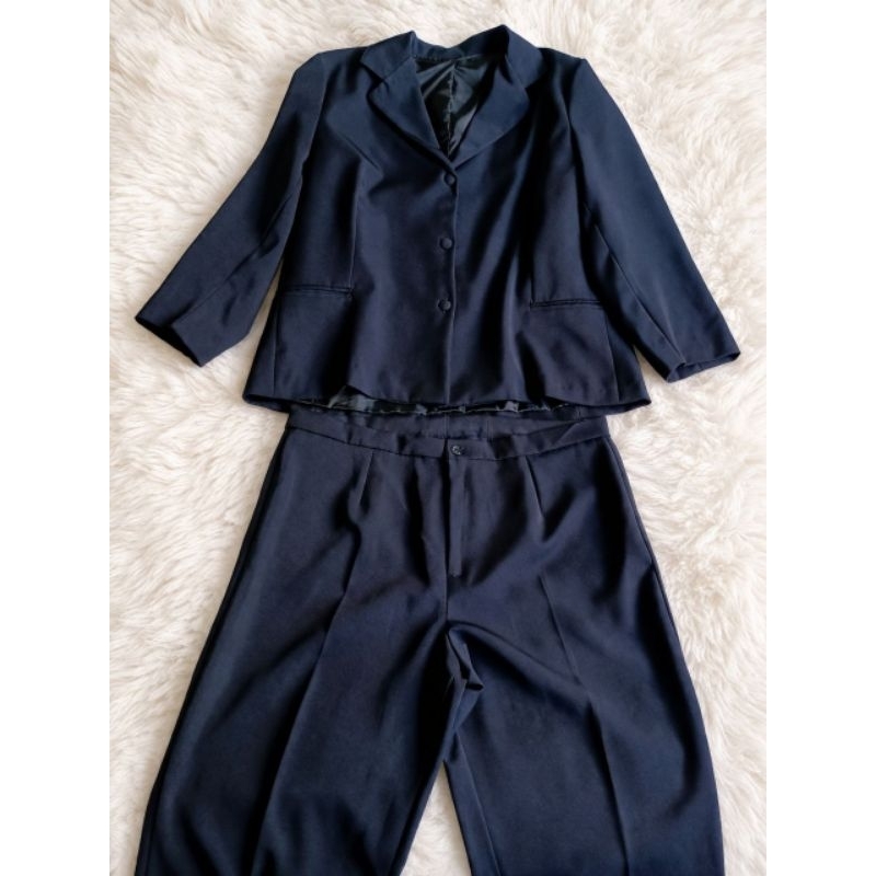 Conjunto Social Feminino Preto (Blazer + Calça)