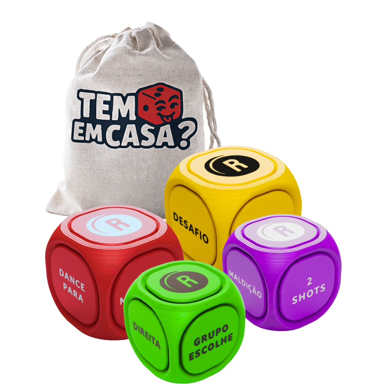 Tem Dado Em Casa? O Jogo Que Esquenta o Rolê. Não Conte Com a Sorte. Party Game de dados Drink Game