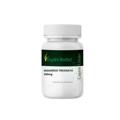 Magnésio L Treonato 500mg 60caps Capim Limão