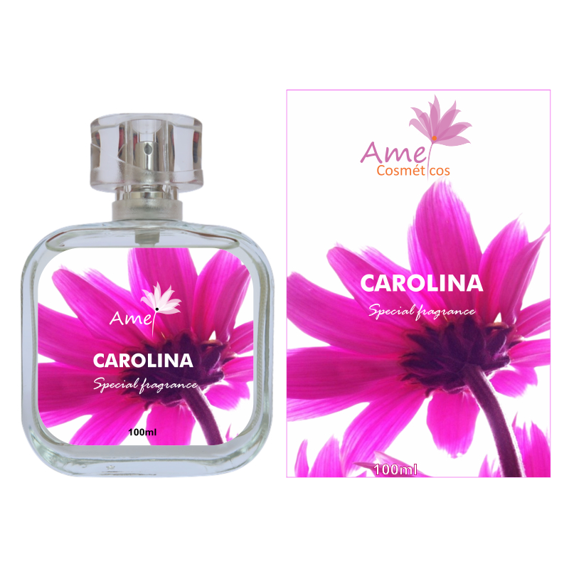Perfume Feminino Carolina Amei Cosmeticos Alta Fixação 33% de Essência Importada