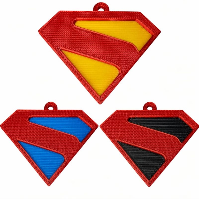 Chaveiro Superman 3D Personalizado | Herói DC Comics | Várias Cores | Presente Geek Criativo