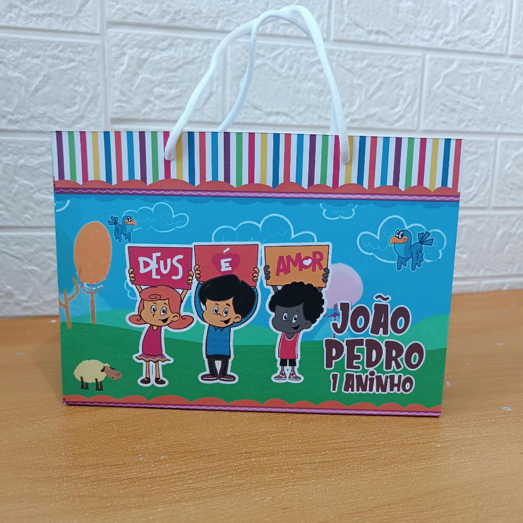 Sacolinha G 3 Palavrinhas (Pegue e monte) Lembrancinhas Festa Infantil Aniversário