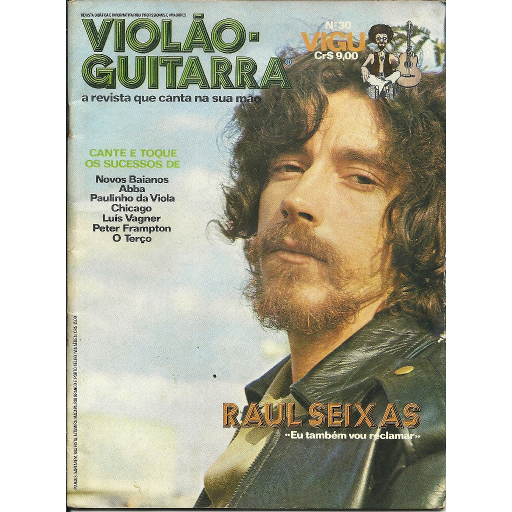REVISTA DE CIFRAS RAUL SEIXAS EU TAMBEM VOU RECLAMAR