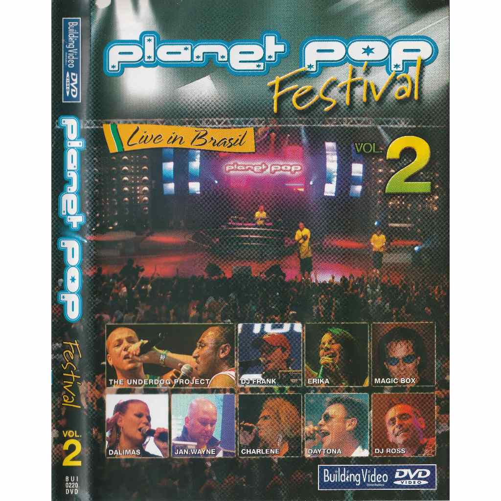 DVD Planet Pop Festival Live In Brasil Vol 2 Building Records 2005 Música Pop Show Ao Vivo Original