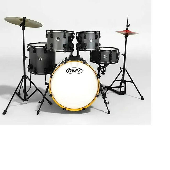 Bateria Rmv Flow Completa Com Bumbo 20 e Prato