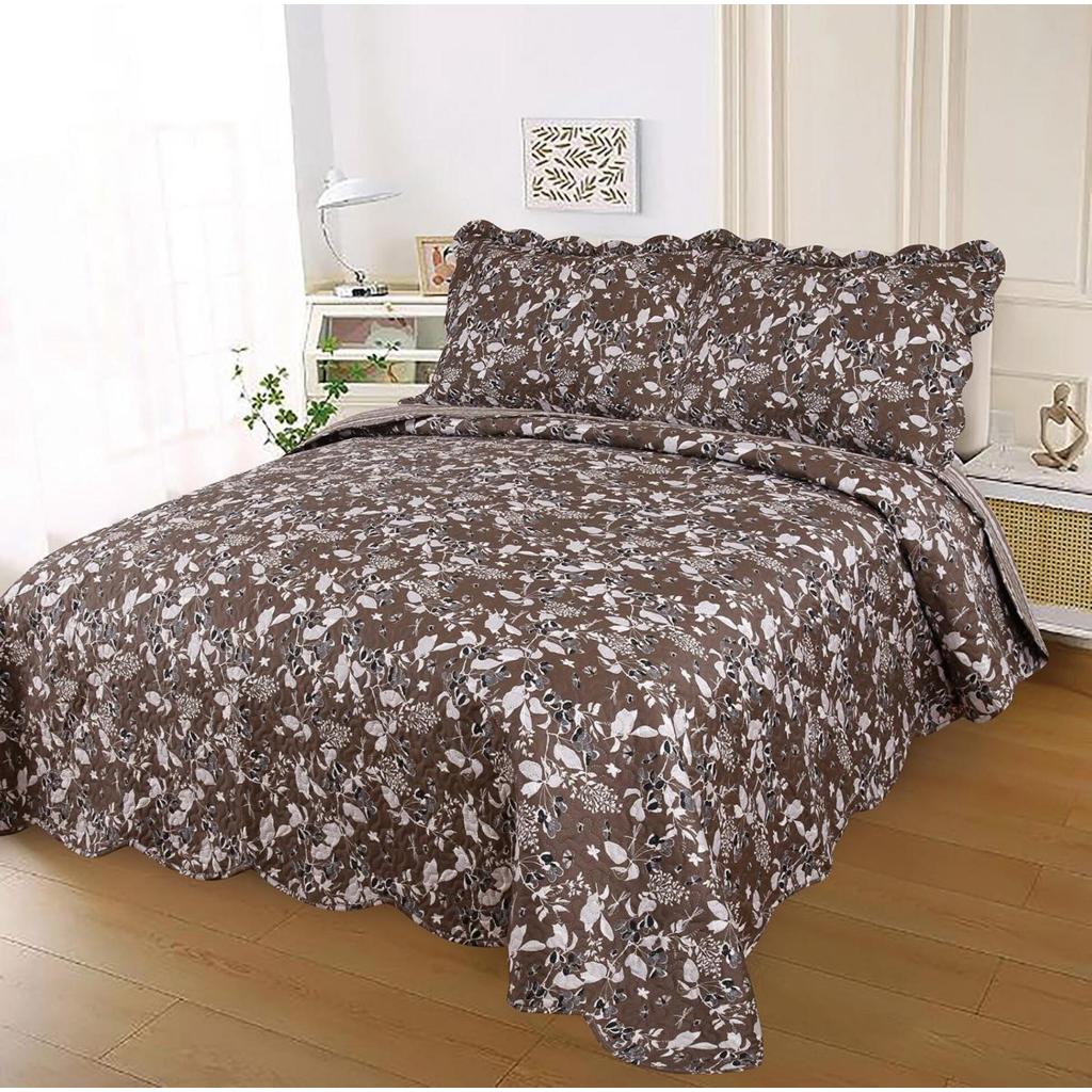 Colcha Super King Dyuri 300x280 Gigante Ultrasonic Jolitex Estampas Cobre Leito 3 Peças Kit Jogo de Cama Gigante