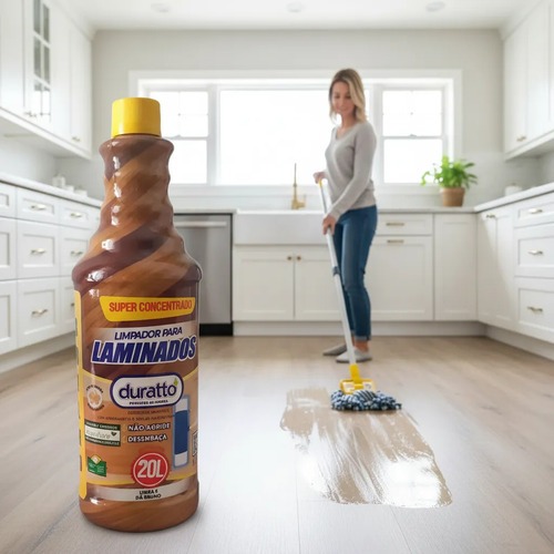 Limpa Pisos Laminados E Vinílicos Concentrado RENDE ATÉ 20 LITROS - Perfumado e Dá brilho
