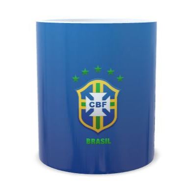 Caneca Seleção Brasileira 325ml | Porcelana Premium | Torcedor Brasil