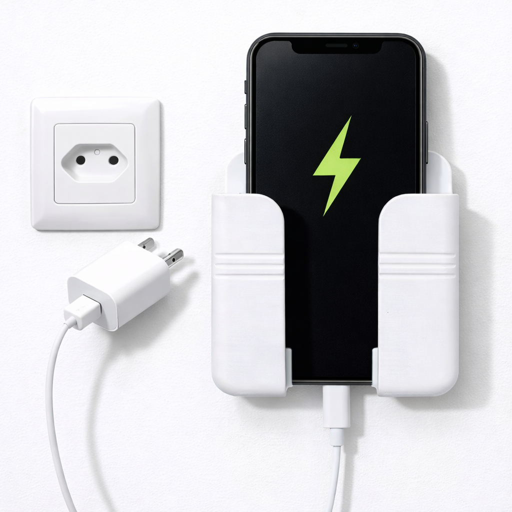 Suporte De Parede Para Celular Controle Remoto Plástico