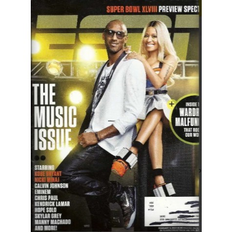 REVISTA ESPN, DE 2014, COM KOBE BRYANT E NICKI MINAJ NA CAPA.