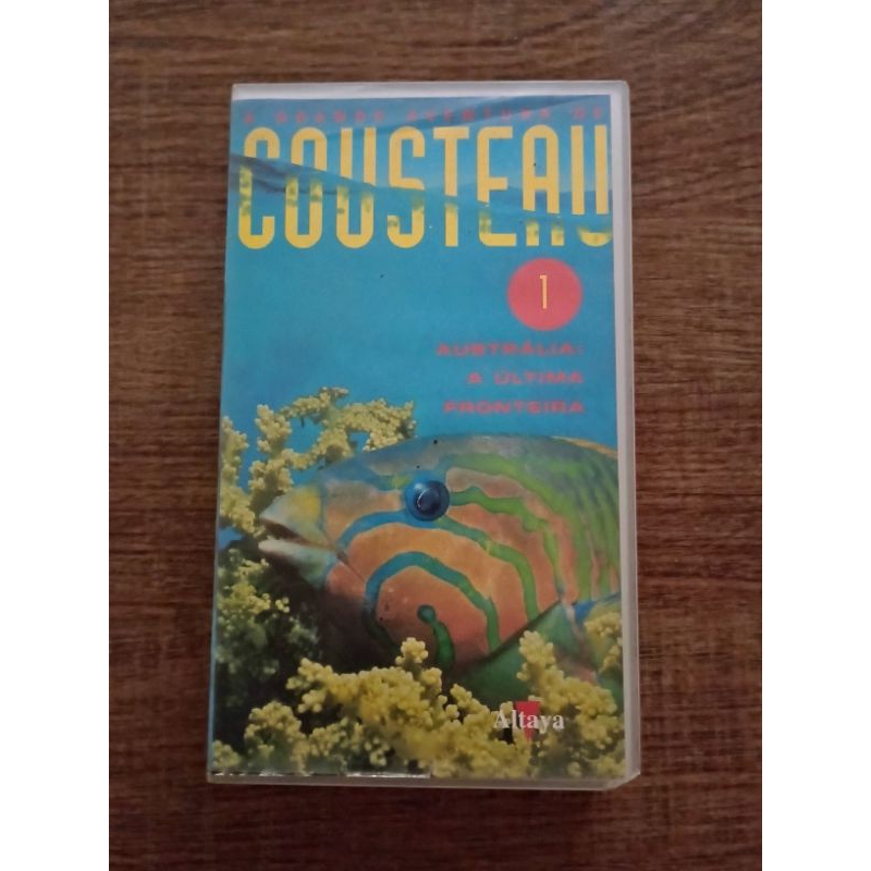 Fita VHS A Grande Aventura De Costeau Austrália A Última Fronteira