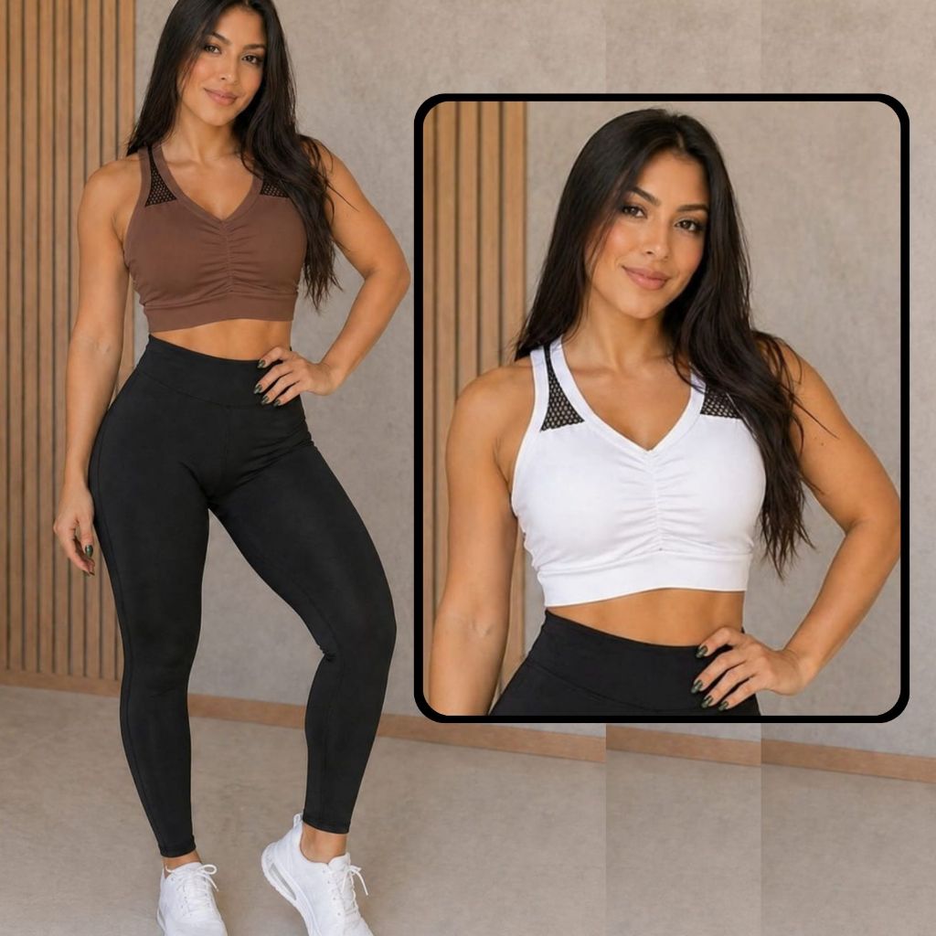 Top Feminino Com Forro ) Top academia Fitness Top Feminino Treino sporte