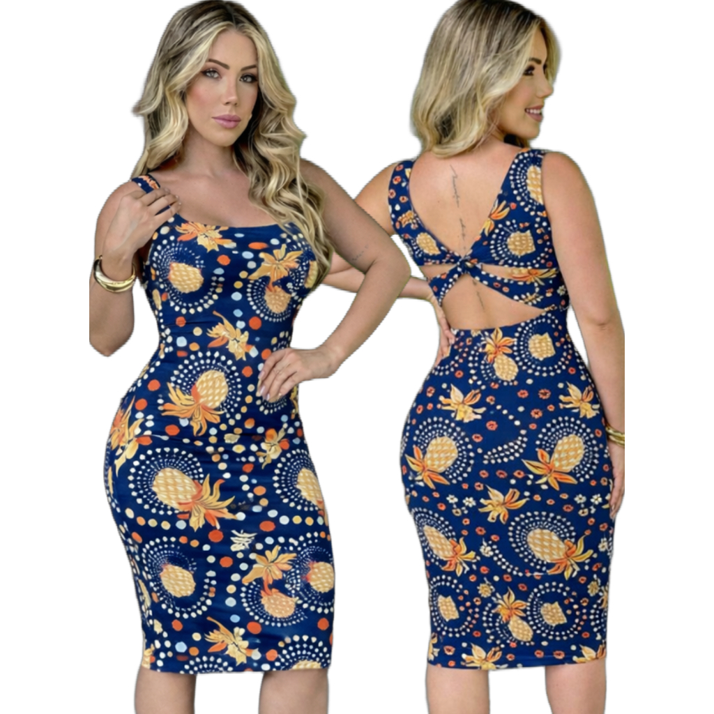 Vestido Feminino Midi Suede Canelado