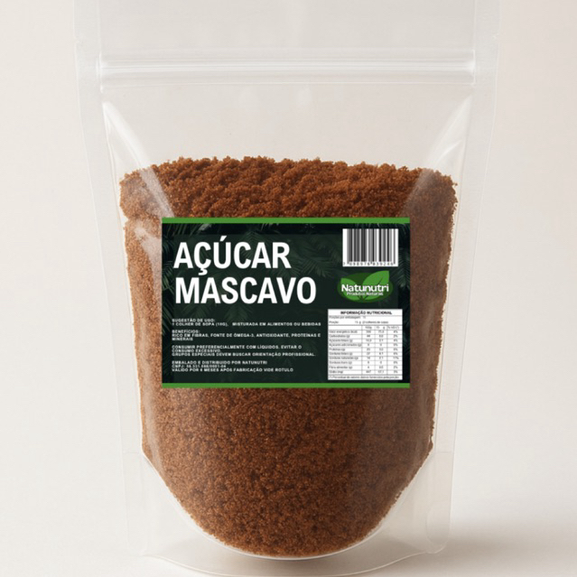 Açúcar Mascavo Natural 1kg - Natunutri