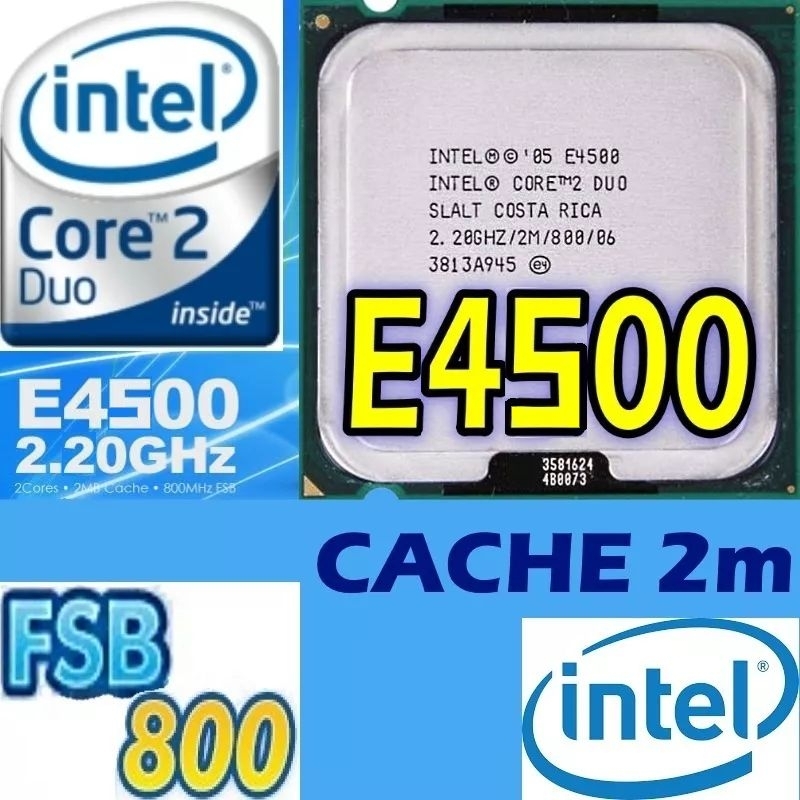 Processador Intel Core 2 Duo E4500 2.20GHz LGA775 2M