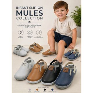Mocassim Sapatinho Sapato menino masculino infantil batizado antiderrapante bebe elástico