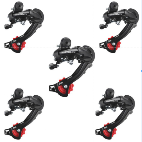 Kit 5 Peças Cambio Traseiro Shimano Tourney Rd-tz500 Gs 6/7v Sem Gancheira Bike 29 5 Peças