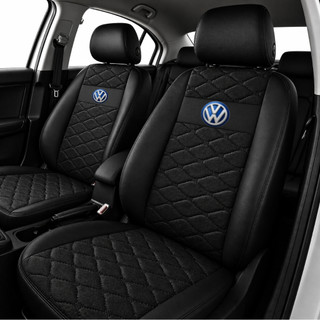 Capa De Banco Automotivo Para Carro Gol Voyage Fox Golf Couro - Cores Cinza-Vermelha-Rosa…