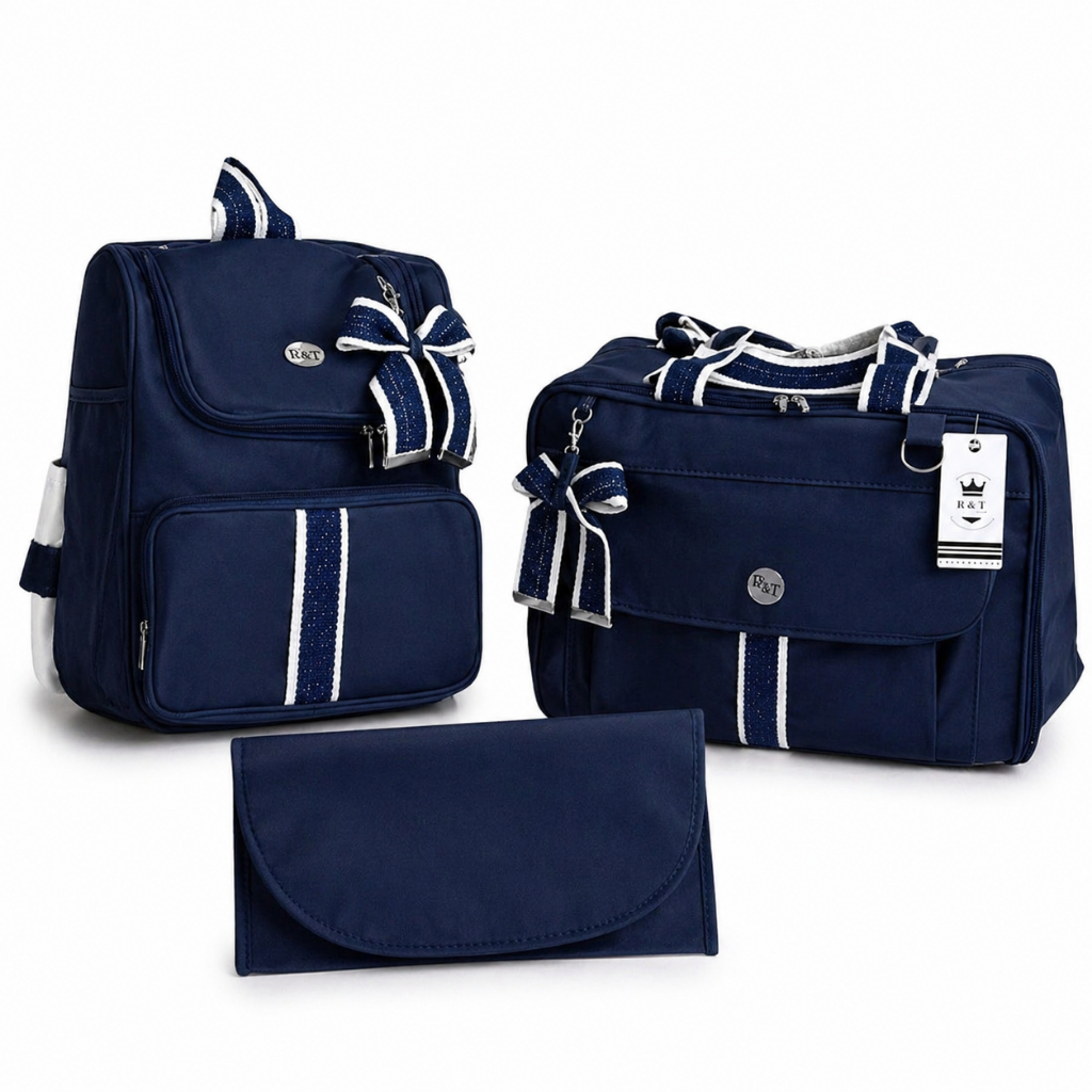 Kit Bolsa Maternidade 3 Peças Impermeável Enxoval Bebê Menino Menina Térmica
