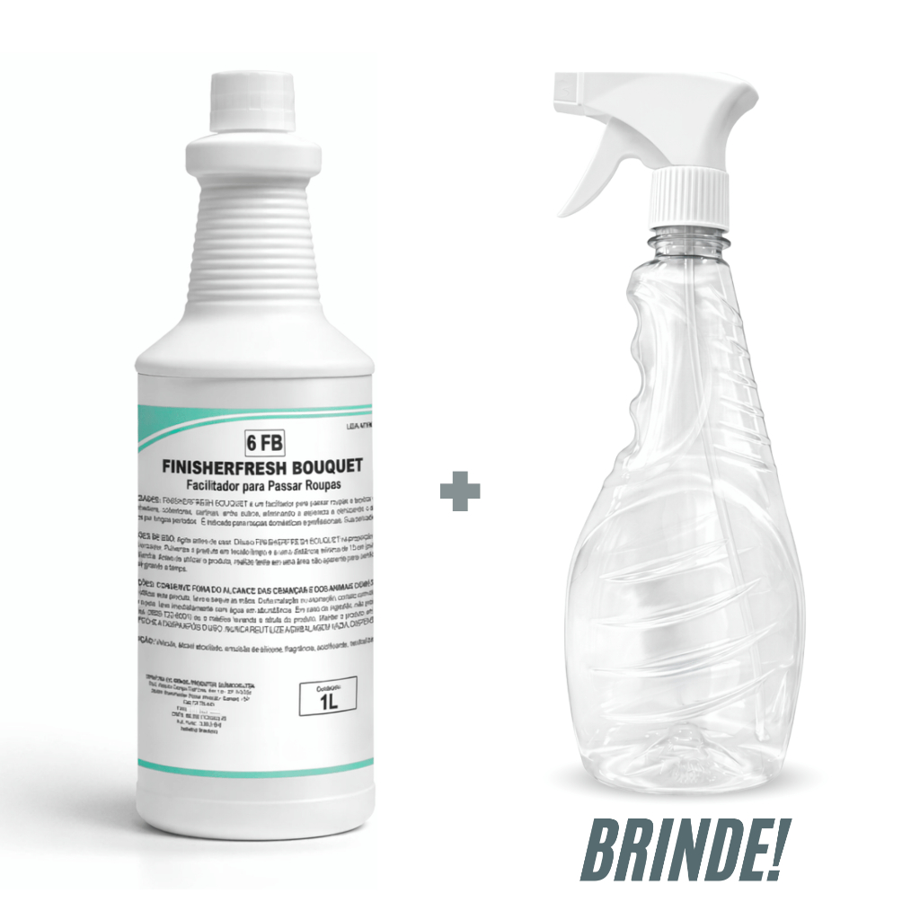 Cheiro de Rica Finisherfresh Bouquet 1L faz 10L Facilitador de Passar Roupas Cheiro de Hotel