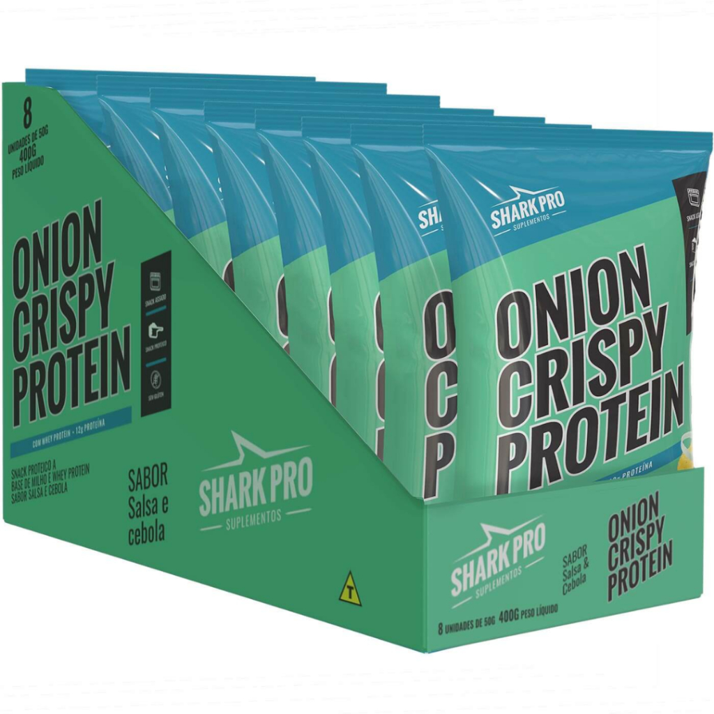 Onion Crispy Protein Salgadinho Proteico (10 un. de 50g)