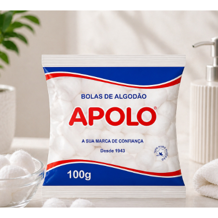 Pacote Algodão Bola Apolo 100g - 100% Algodão
