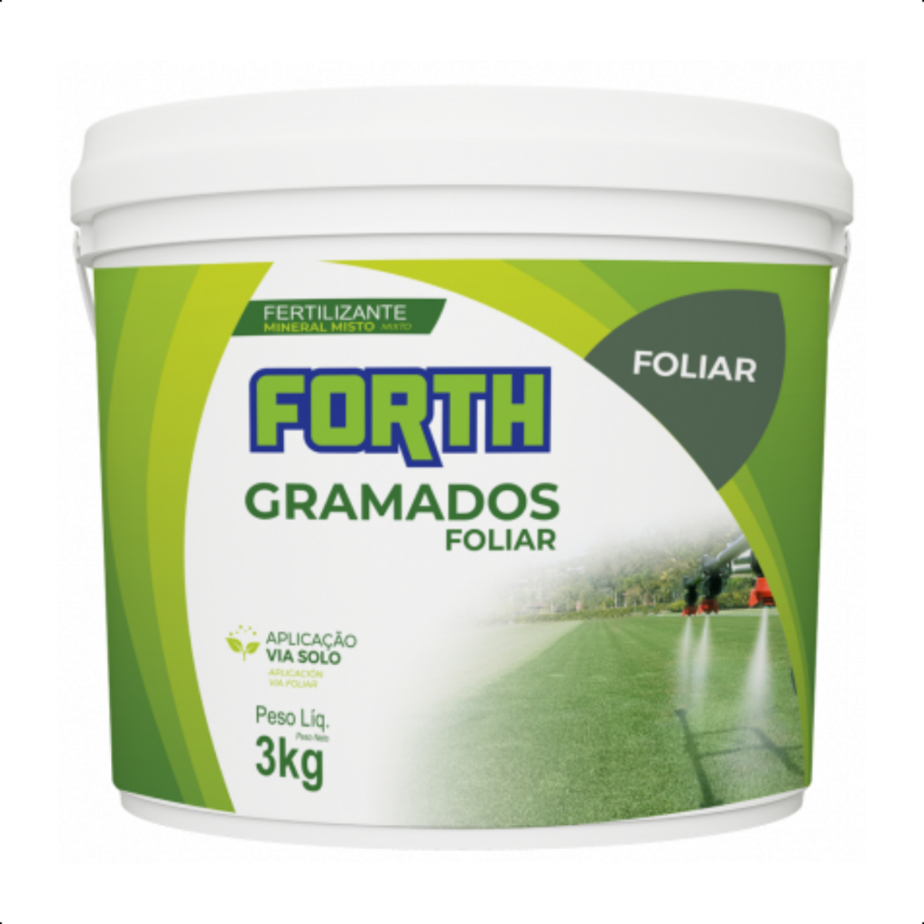 Forth Jardim Adubo Fertilizante Gramado Foliar 3kg Via Solo Mineral Misto
