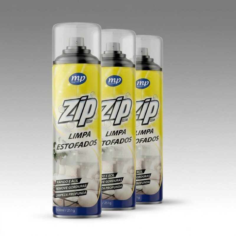 Limpa Estofados Zip Spray 300ml Limpeza Profunda Premium